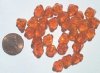 30 7x10mm Orange Bell Flower